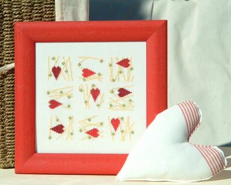 2083 Stickvorlage Kreuz und Quer mit der Liebe – Bild 2