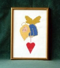 2134 Stickvorlage Schweren Herzens – Bild 2