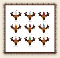 2149 Stickvorlage Der x-mas Rennstall