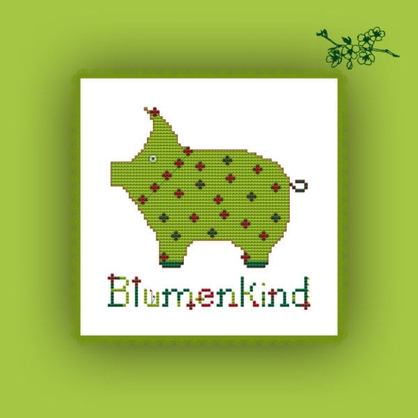 2405 Stickvorlage Blumenkind