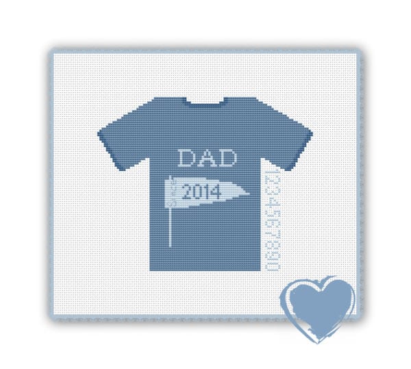 2491 Stickvorlage Papa seit - Boy