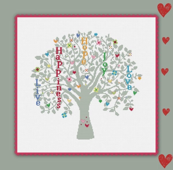 2503 Stickvorlage Wish tree